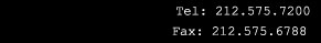 Tel: 212.575.7200  |  Fax: 212.575.6788